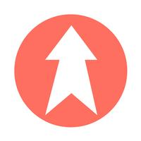 simple arrow sign icon vector