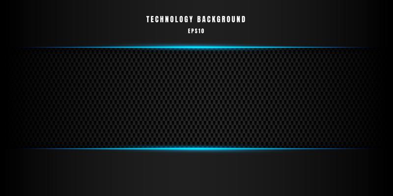 Template abstract technology style metallic blue shiny color black frame layout modern tech design carbon fiber background and texture.