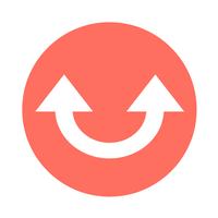 simple arrow sign icon vector