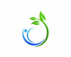 Logotipos de ecología de hoja de árbol verde.