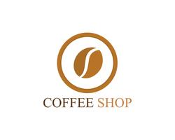 Plantilla de logotipo de taza de café vector