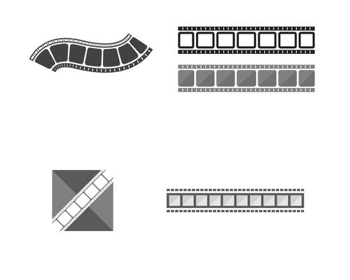 filmstrip vector template illustration designs