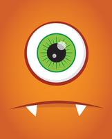 Face monster background vector