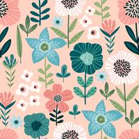 Floral seamless pattern. Vector design for paper, cover, fabric, interior decor