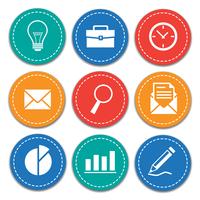 Business and Office icons set vector