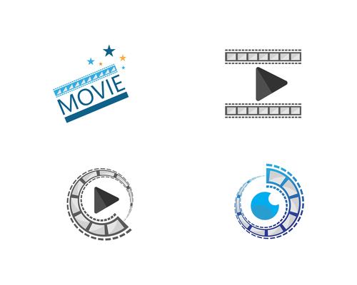 filmstrip vector template illustration designs