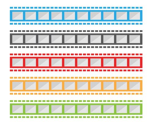 filmstrip vector template illustration designs