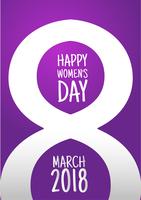 8 March International Women's Day design vector