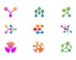 Molecule vector illustration design 