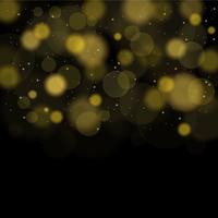 Abstract Vector Background With Gold Bokeh