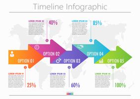 Business data visualization. timeline infographic icons designed for abstract background template vector