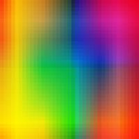 Fondo irregular de las tejas de mosaico del arco iris de los cuadrados coloridos abstractos. Plantilla de armonías de colores de espectro de moda. Efecto degradado. vector