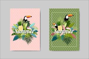Beautiful Summer Card lettering card vector