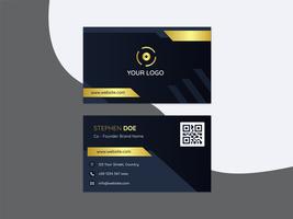 Elegant Golden Business Card vector