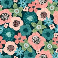 Floral seamless pattern. Vector design for paper, cover, fabric, interior decor