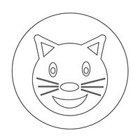 Icono de gato vector