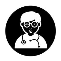 Icono de doctor vector