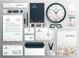 business stationery set vector