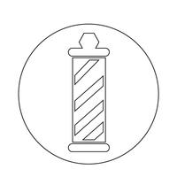 barber shop pole Icon vector