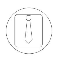 necktie icon vector