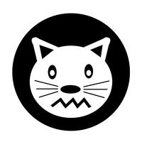 Icono de gato vector