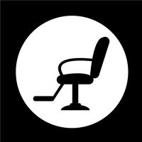 Icono de la silla de peluquero vector