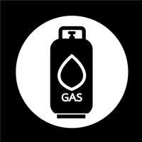 Icono de gas propano líquido