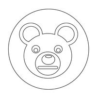 Bear Icon vector