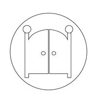 Icono de la puerta frontal vector