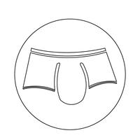 Men Underwear Icon vector