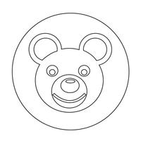 Bear Icon vector