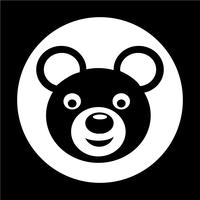 Icono de oso vector