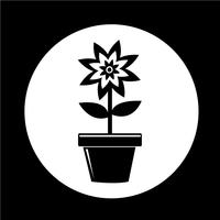 Flower Pot Icon vector