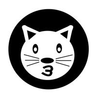 Icono de gato vector