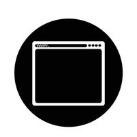 browser icon vector