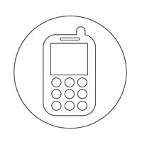 Mobile phone icon vector