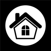 Real estate house icon vector