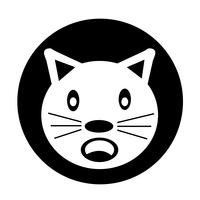 Icono de gato vector