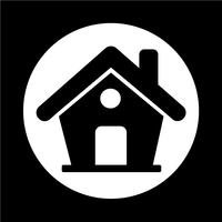 Real estate house icon vector