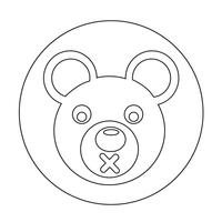 Bear Icon vector