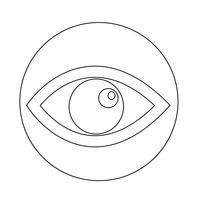 Icono de ojo vector