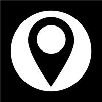 GPS location Map pointer icon vector