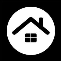 Real estate house icon vector