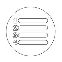 list icon sign vector