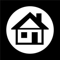 Real estate house icon vector