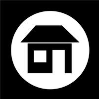 Real estate house icon vector