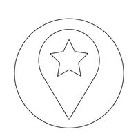 Speech Bubble star icon vector