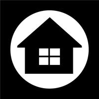 Real estate house icon vector