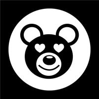 Icono de oso vector