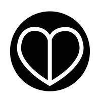 Love Heart icon vector